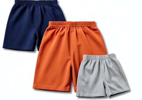 C009 Cotton Toddler Shorts Elastic Waist Unisex Baby Boys-0