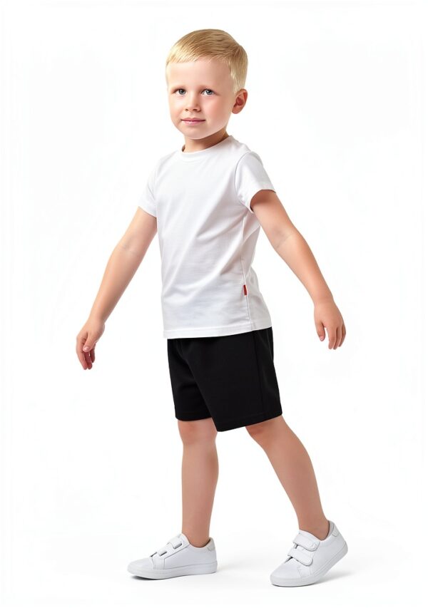 Cotton Boys Shorts Adjustable Drawstring Toddler Summer Wear-4