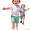 Baby Boys Shorts Soft Cotton Drawstring Waist 3 Pack-6
