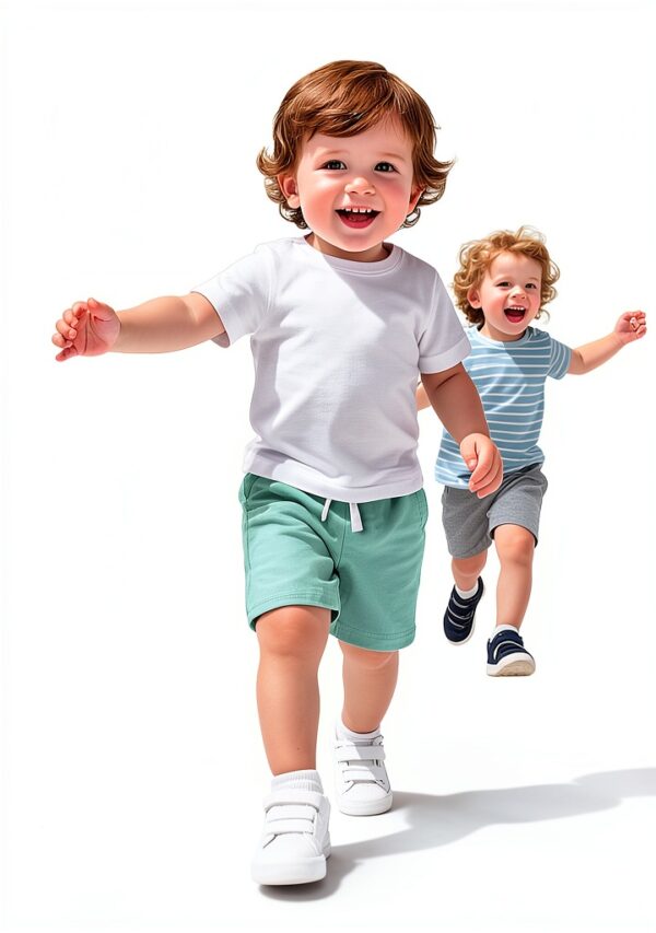 Baby Boys Shorts Soft Cotton Drawstring Waist 3 Pack-6