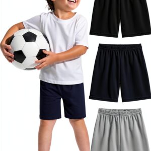 Toddler Boys Basketball Shorts Breathable Fabric Active Play-0