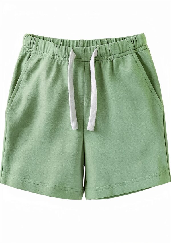 Baby Boys Shorts Soft Cotton Drawstring Waist 3 Pack-4