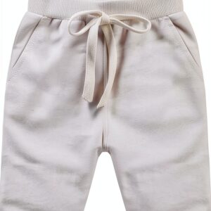 Baby Boys Cotton Shorts White Elastic Waist Toddler Playwear-0
