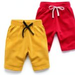 Baby Boys Cotton Shorts Dinosaur Car Patterns Elastic Waist-0