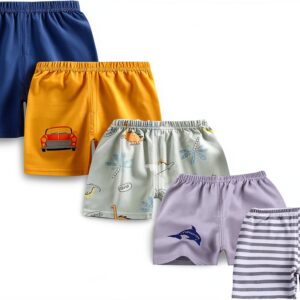 Baby Boy Shorts Pure Cotton Dinosaur Print Toddler Clothing-0