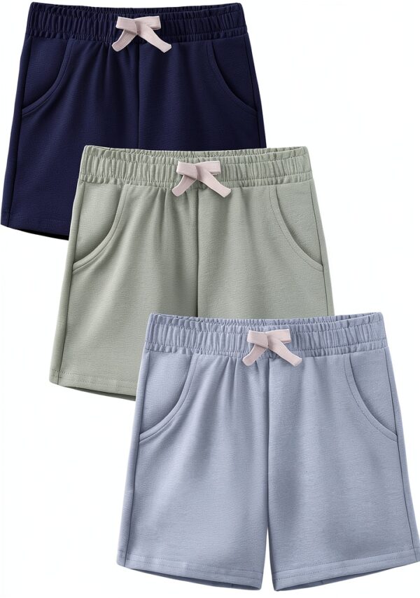 Toddler Boys Shorts Soft Stretchy Quick-Dry 3 Pack-0
