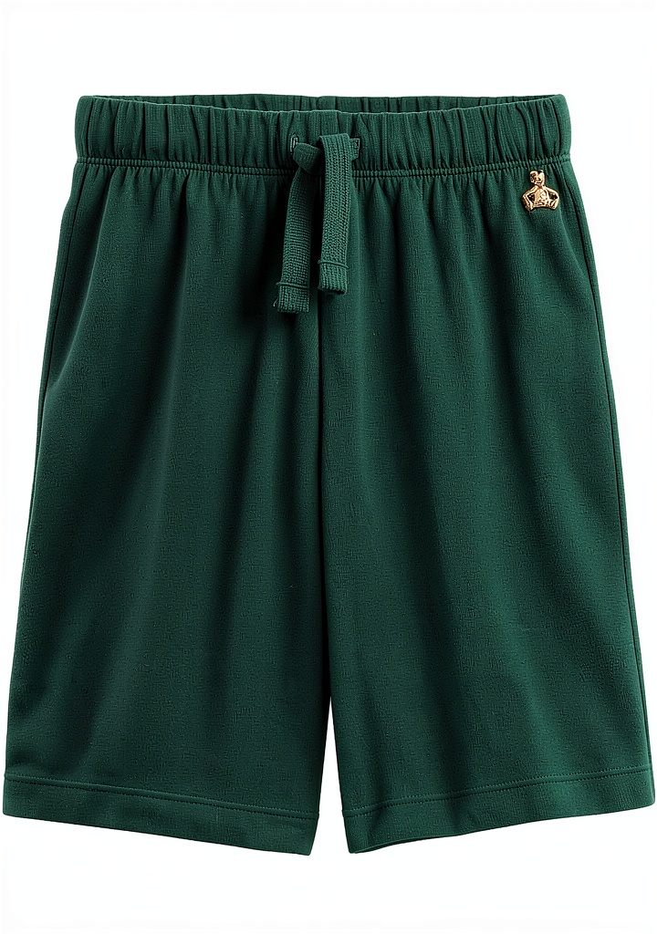 Baby boy wearing Gap shorts during outdoor play