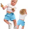 Baby Boys Cotton Shorts 4-Pack Soft Comfortable Toddler Wear-3