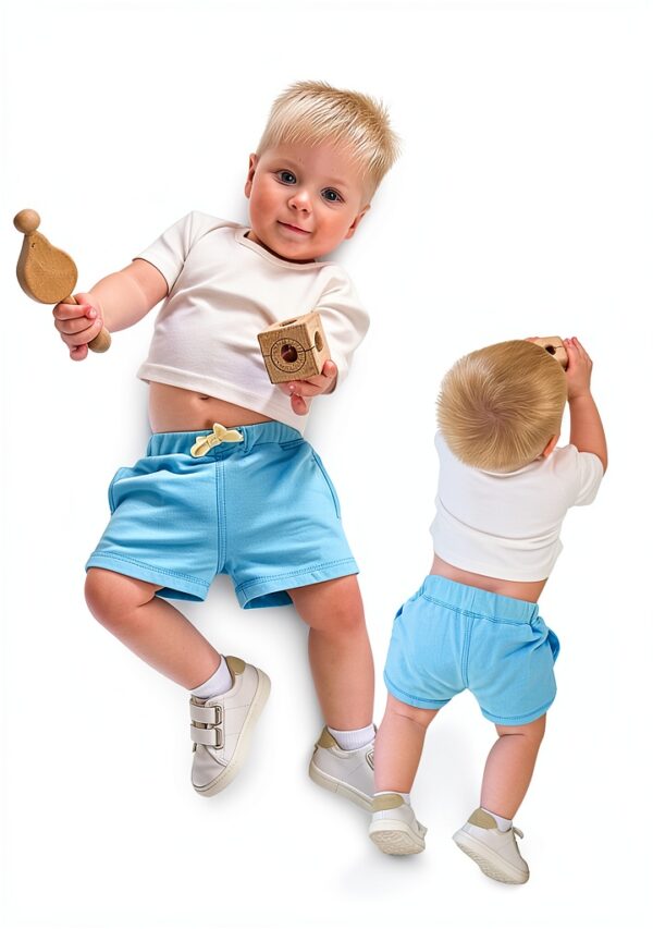 Baby Boys Cotton Shorts 4-Pack Soft Comfortable Toddler Wear-3