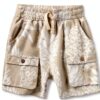 HonestBaby Organic Cotton Cargo Shorts for Baby Boys Girls-0