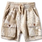 HonestBaby Organic Cotton Cargo Shorts for Baby Boys Girls-0