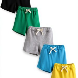 Kids Boys Summer Shorts 5 Pack Comfort Fit S6 Color-0