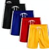 Toddler Boys Mesh Shorts 5 Pack Quick Dry Athletic Polyester-0