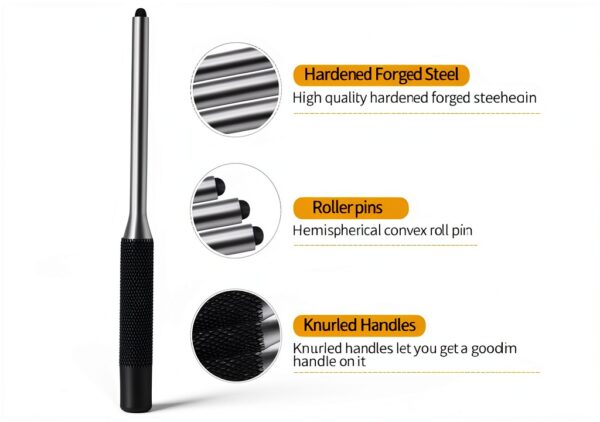 LFSEMINI Pin Punch Set with Universal Block and Double‑Sided Rubber-2