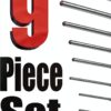 Pin Punch 9-Piece Set by Rettun Chrome Vanadium Steel-5