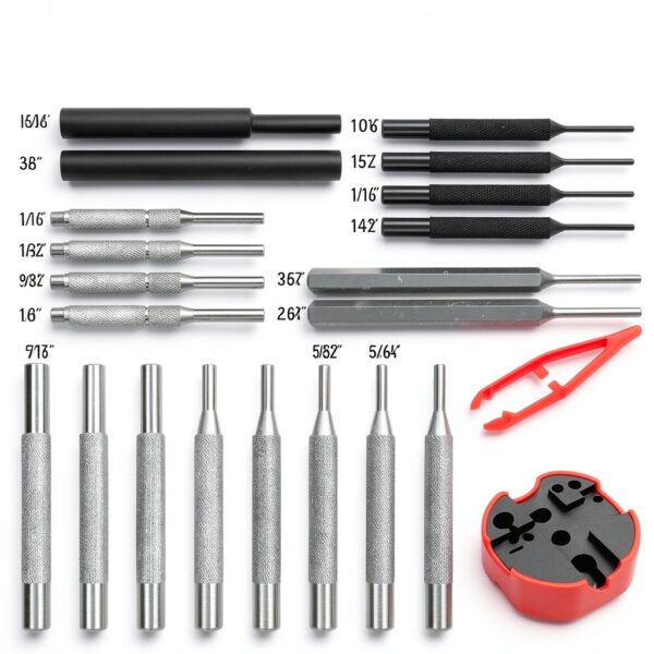SEDY 25-Piece Pin Punch Hammer Set Black Multi‑Purpose Precision Tool-1