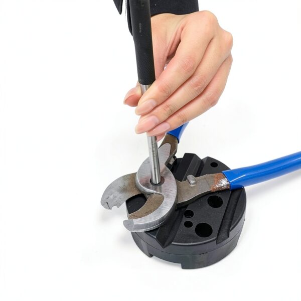 LFSEMINI Pin Punch Set with Universal Block and Double‑Sided Rubber-5