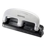 Bostitch 2220 Metal Three-Hole Punch with EZ Squeeze and Integrated-0