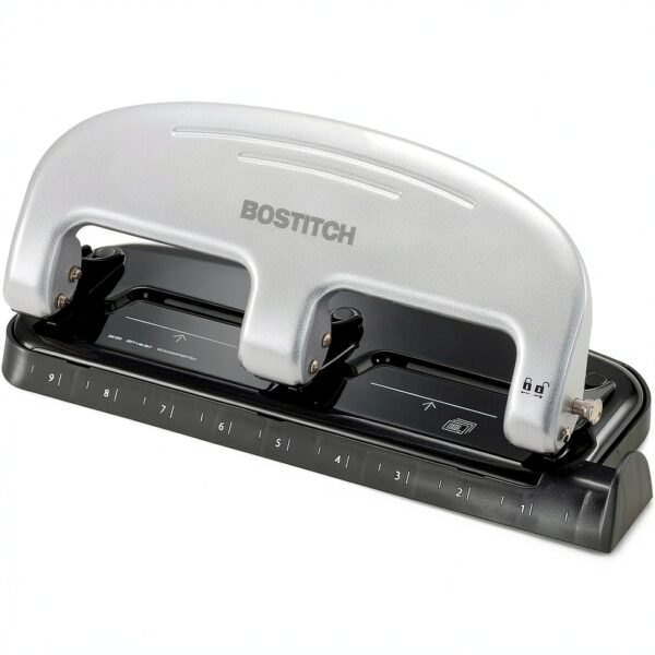 Bostitch 2220 Metal Three-Hole Punch with EZ Squeeze and Integrated-6