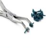 Dental Crown Gripper Remover Angled Surgical Pliers Made of Stainless Steel Comes with 10 Extra Silicone Tips Used for Removing Adjusting Temporary Crown Orthodontic Instrument-2