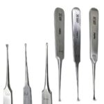 3 Pack of Crown Removal and Bridge Removal Hand-Pieces - with Flat Handle - Crown Remover System - German Stainless Steel-0