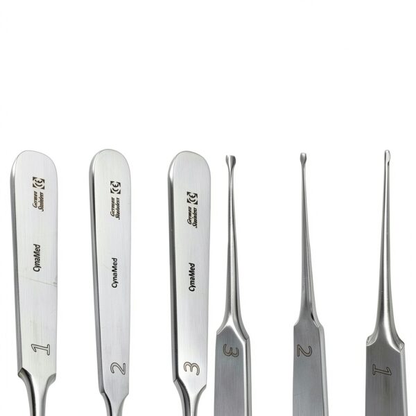 3 Pack of Crown Removal and Bridge Removal Hand-Pieces - with Flat Handle - Crown Remover System - German Stainless Steel-3