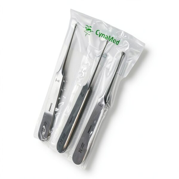 3 Pack of Crown Removal and Bridge Removal Hand-Pieces - with Flat Handle - Crown Remover System - German Stainless Steel-7