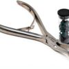 Dental Crown Gripper Remover Angled Surgical Pliers Made of Stainless Steel Comes with 10 Extra Silicone Tips Used for Removing Adjusting Temporary Crown Orthodontic Instrument-0